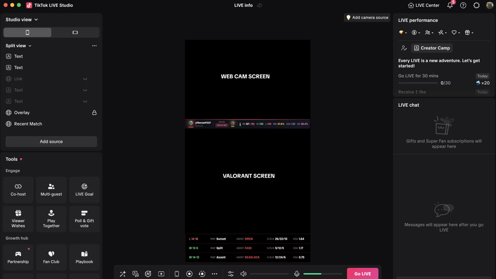 Valorant Overlay interface
